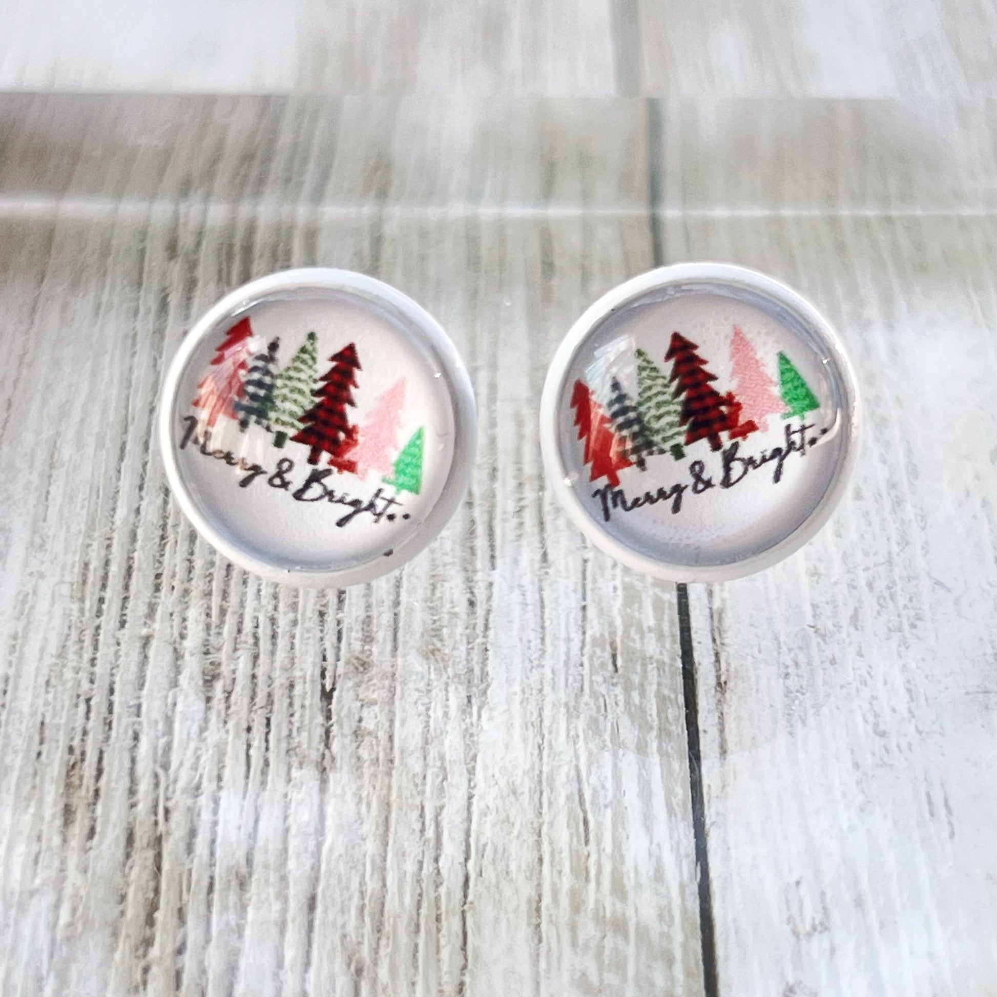 Merry & Bright Christmas Stud Earrings: Festive Accessories to Spark Holiday Cheer