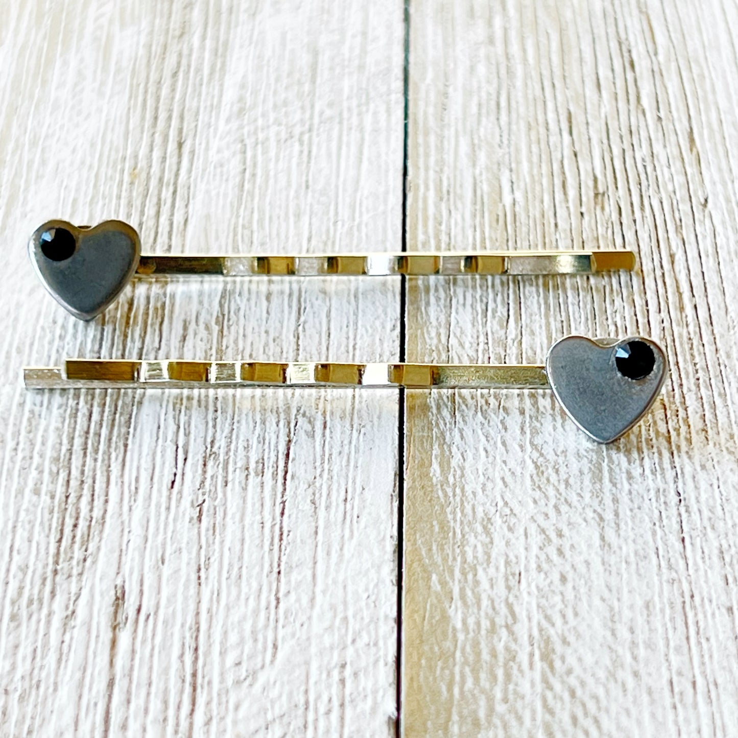 Silver Heart Hair Pins, Heart Hair Pins, Silver Hair Clips, Valentines Hair Pins, Womens Hair Clip, Heart Bobby Pins, Womens Barrettes