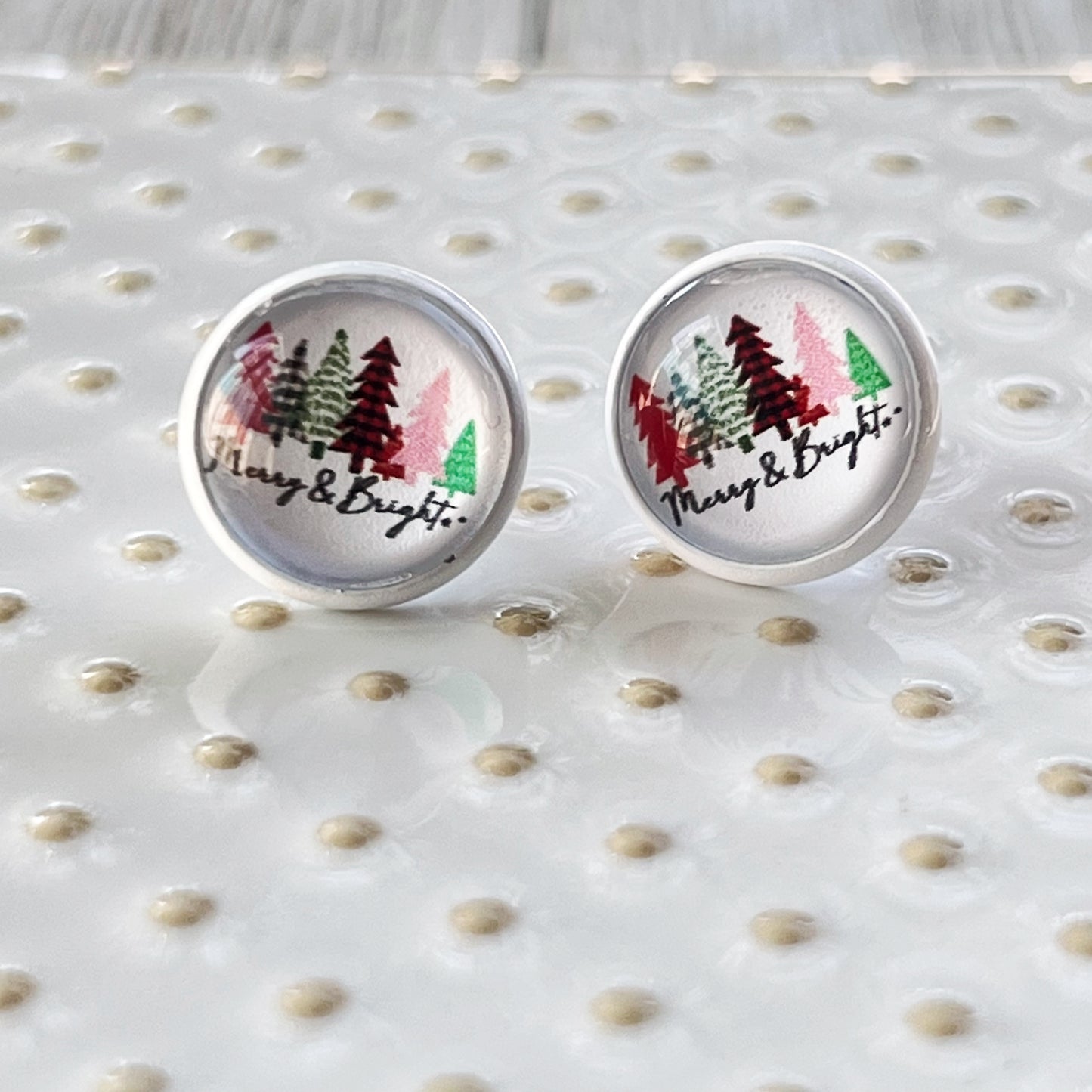 Merry & Bright Christmas Stud Earrings: Festive Accessories to Spark Holiday Cheer