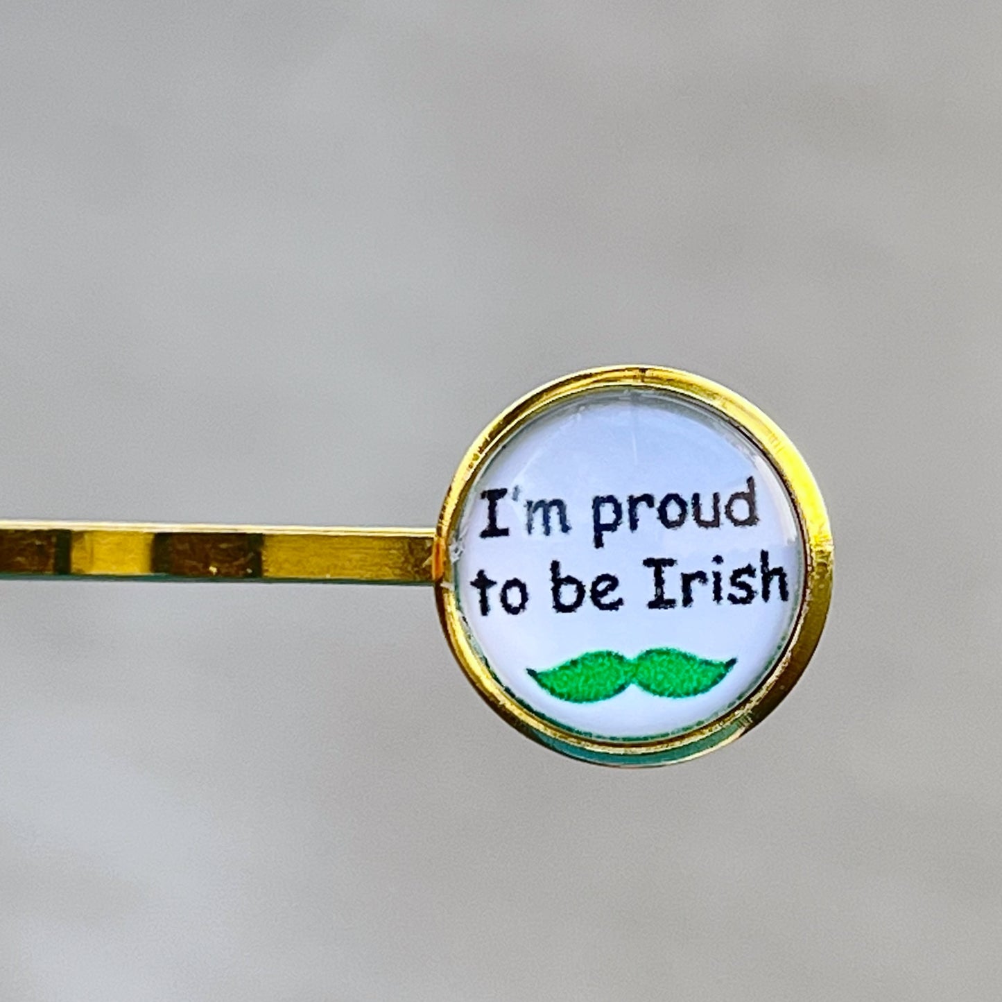 St. Patrick's Day Hair Pins with Funny Sayings: Festive Accessories