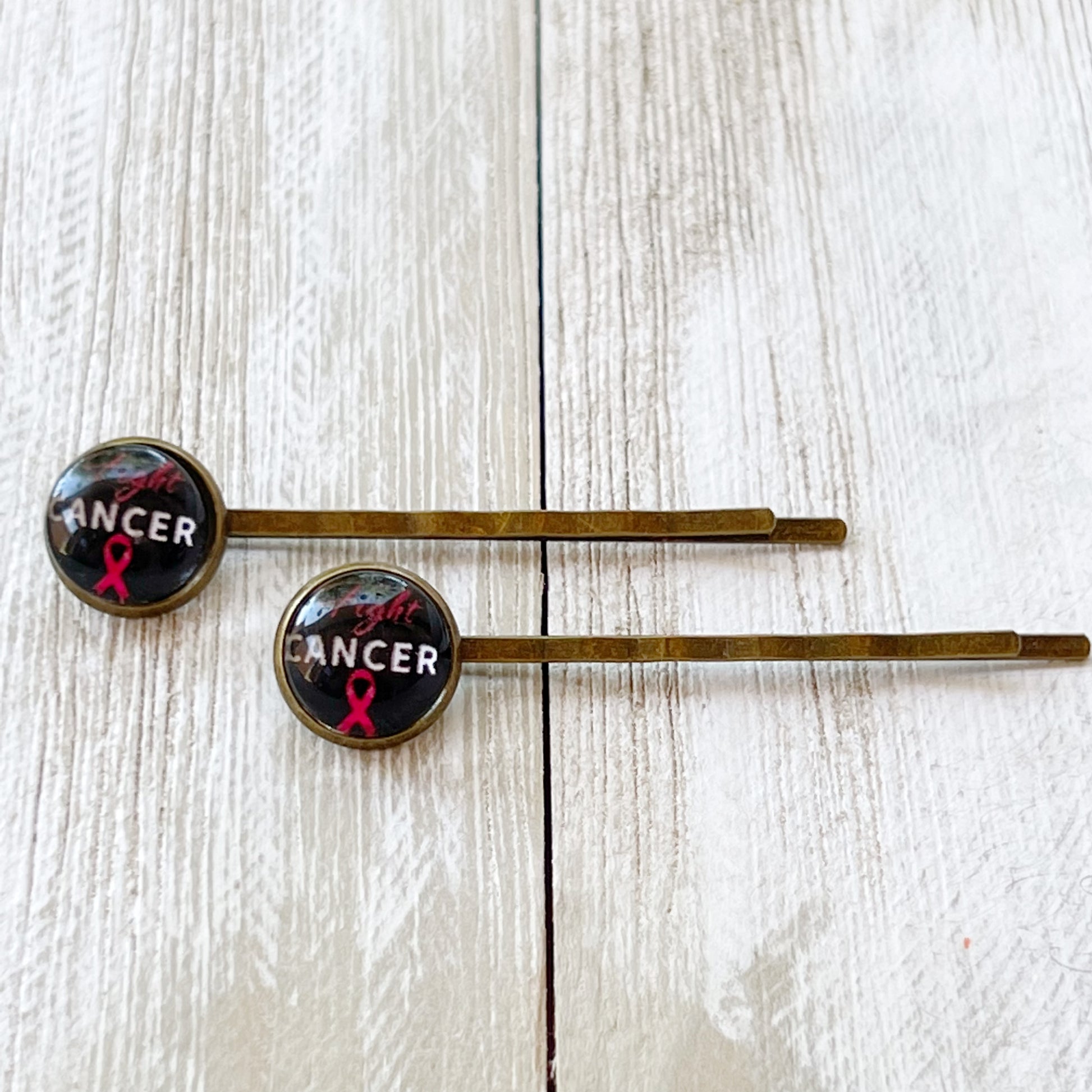 Breast Cancer Awareness Pink Ribbon Hair Pins - Supportive Accessories for a Meaningful Cause