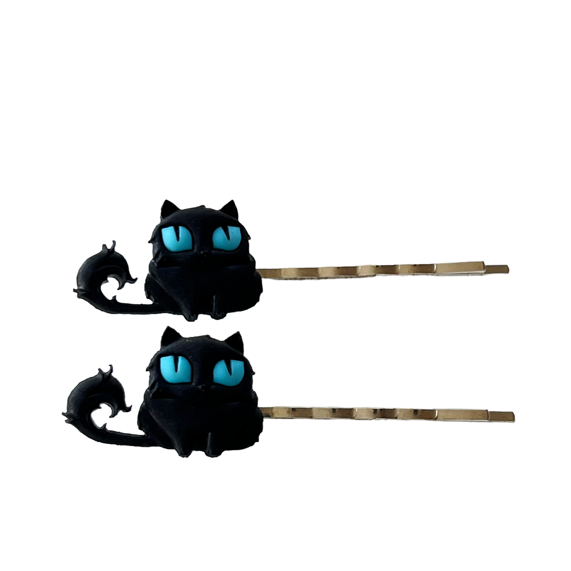 Halloween Black Spooky Cat Hair Pins