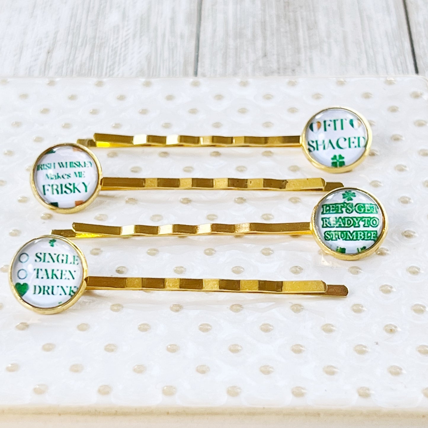 Funny Sayings St Patricks Day Hair Pins