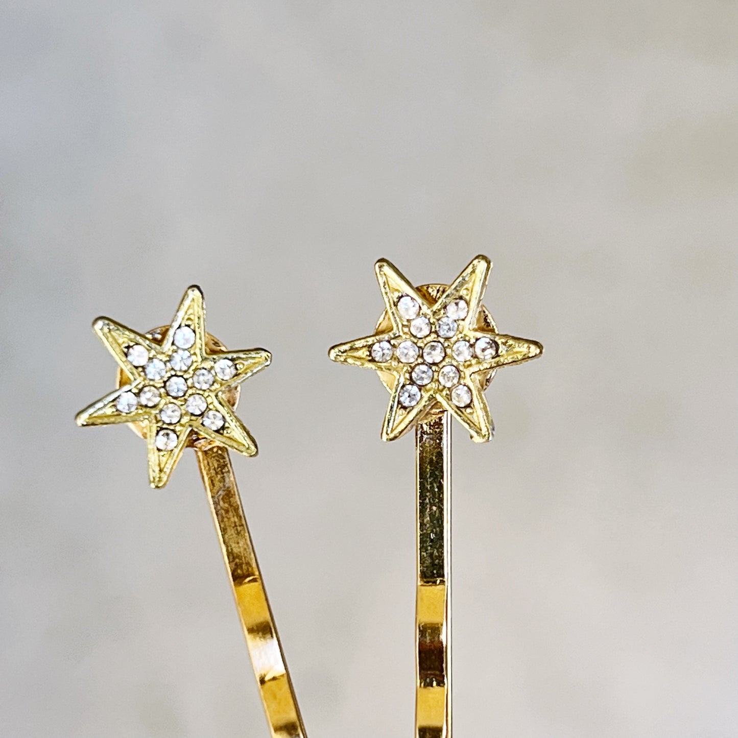 Small Gold Star Hair Bobby Pins