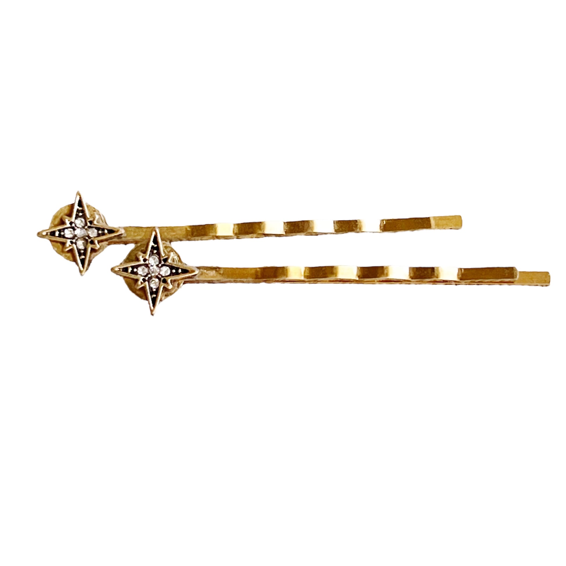 Tiny Gold Star Hair Bobby Pins