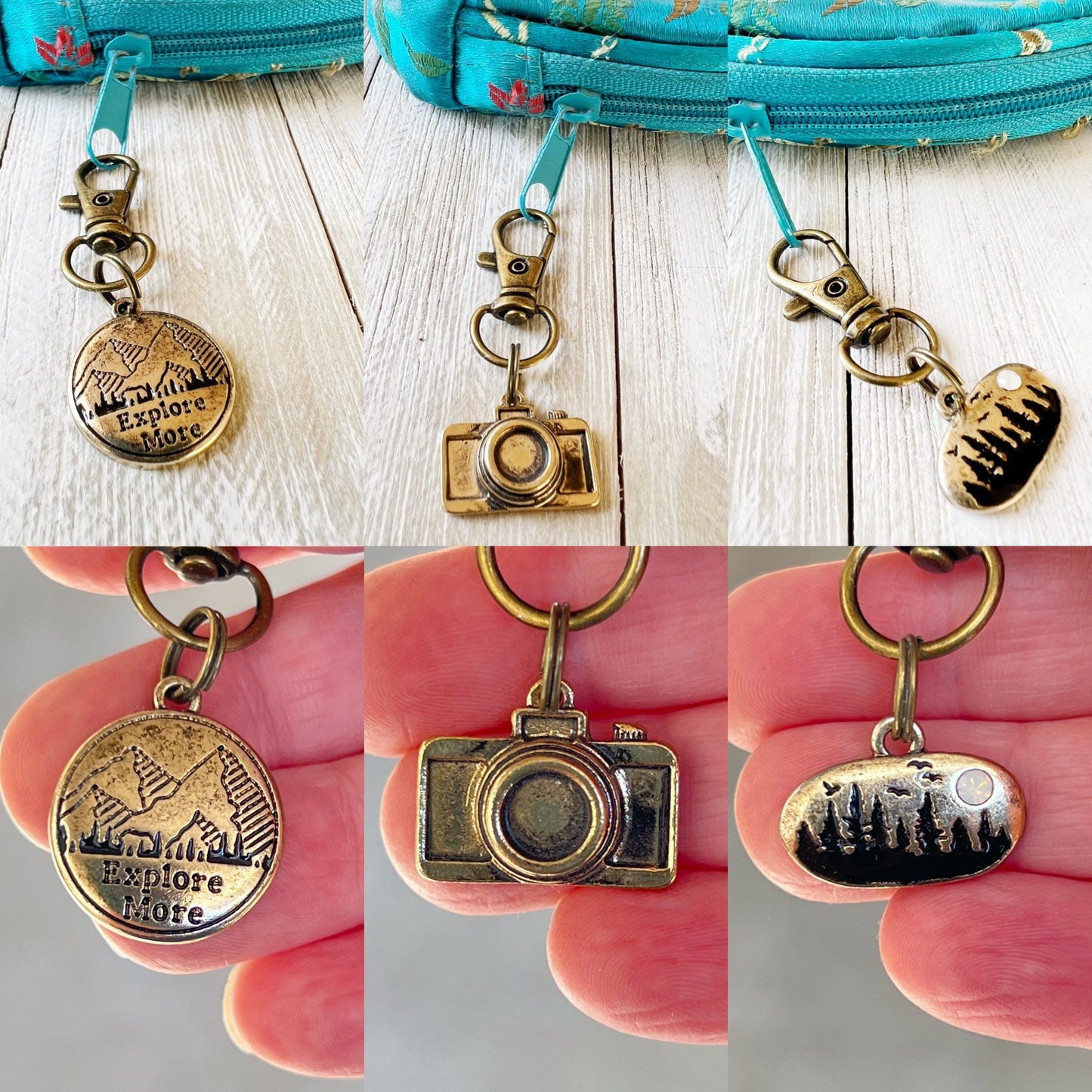 Explore More Zipper Pull Keychain Purse Charms - Adventure-inspired Accessories