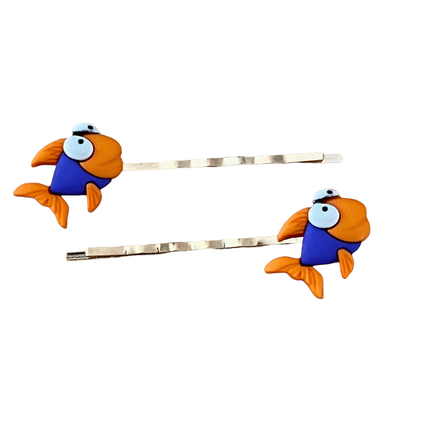 Fish Hair Pin, Goldfish Bobby Pin, Womens Barrette, Decorative Barrette, Unique Hair Clip, Beach Wedding, Hair Clip for Women, Cute Hair Pin