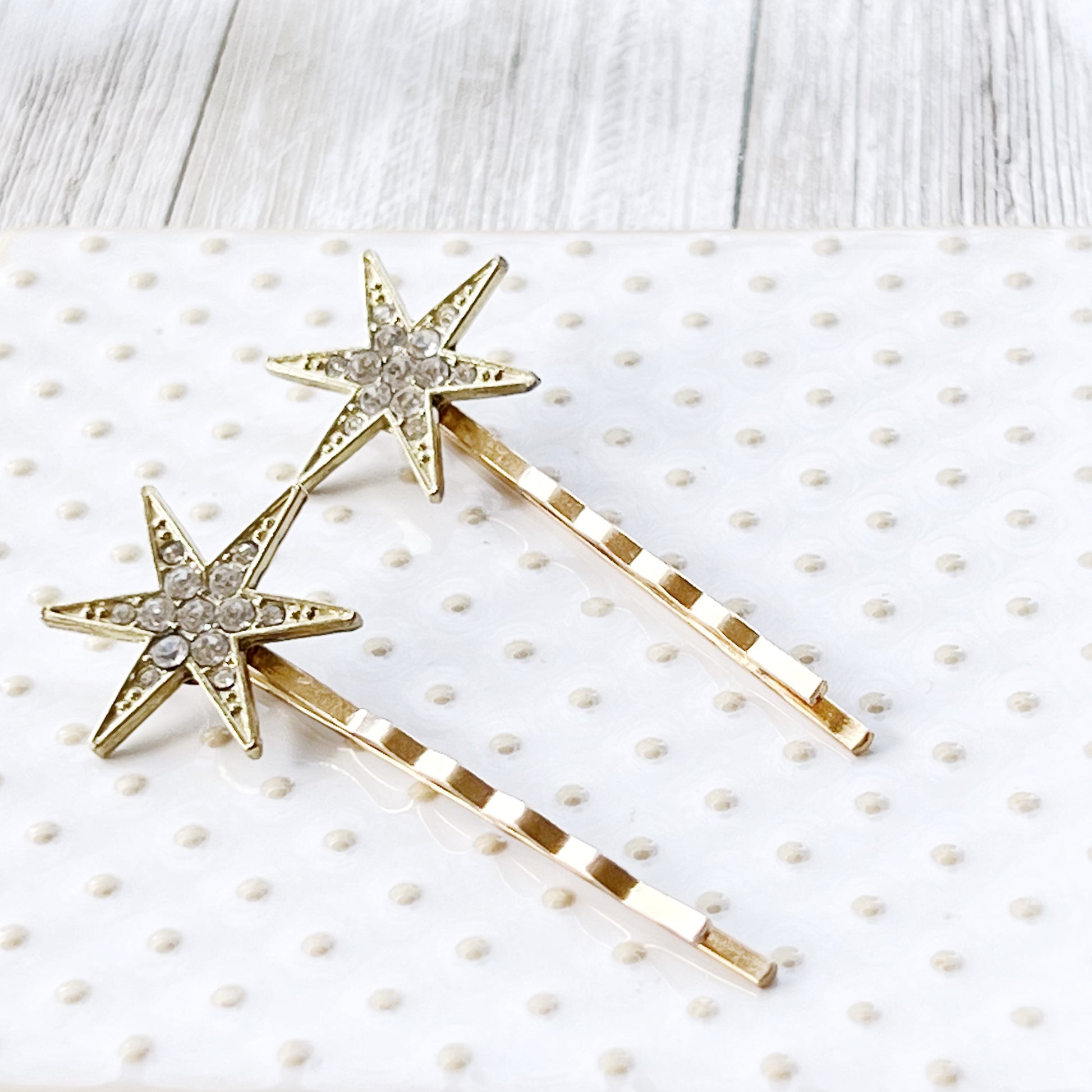 Gold Star Hair Bobby Pins