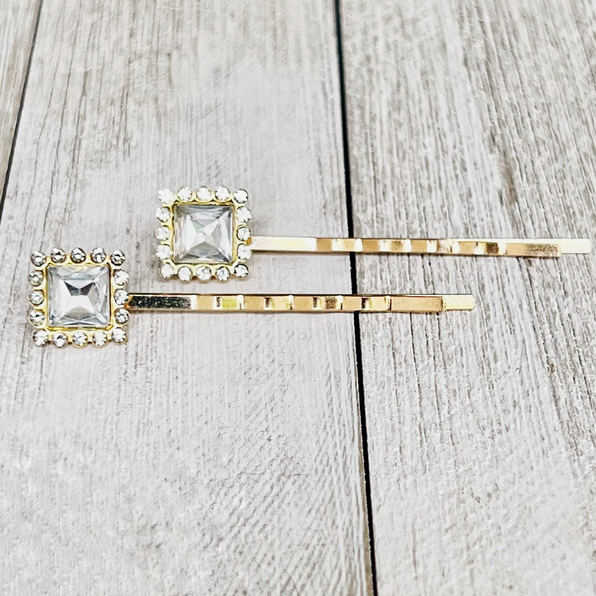 Rhinestone Square Hair Pins Hair Pins For Women Formal Bobby Pins