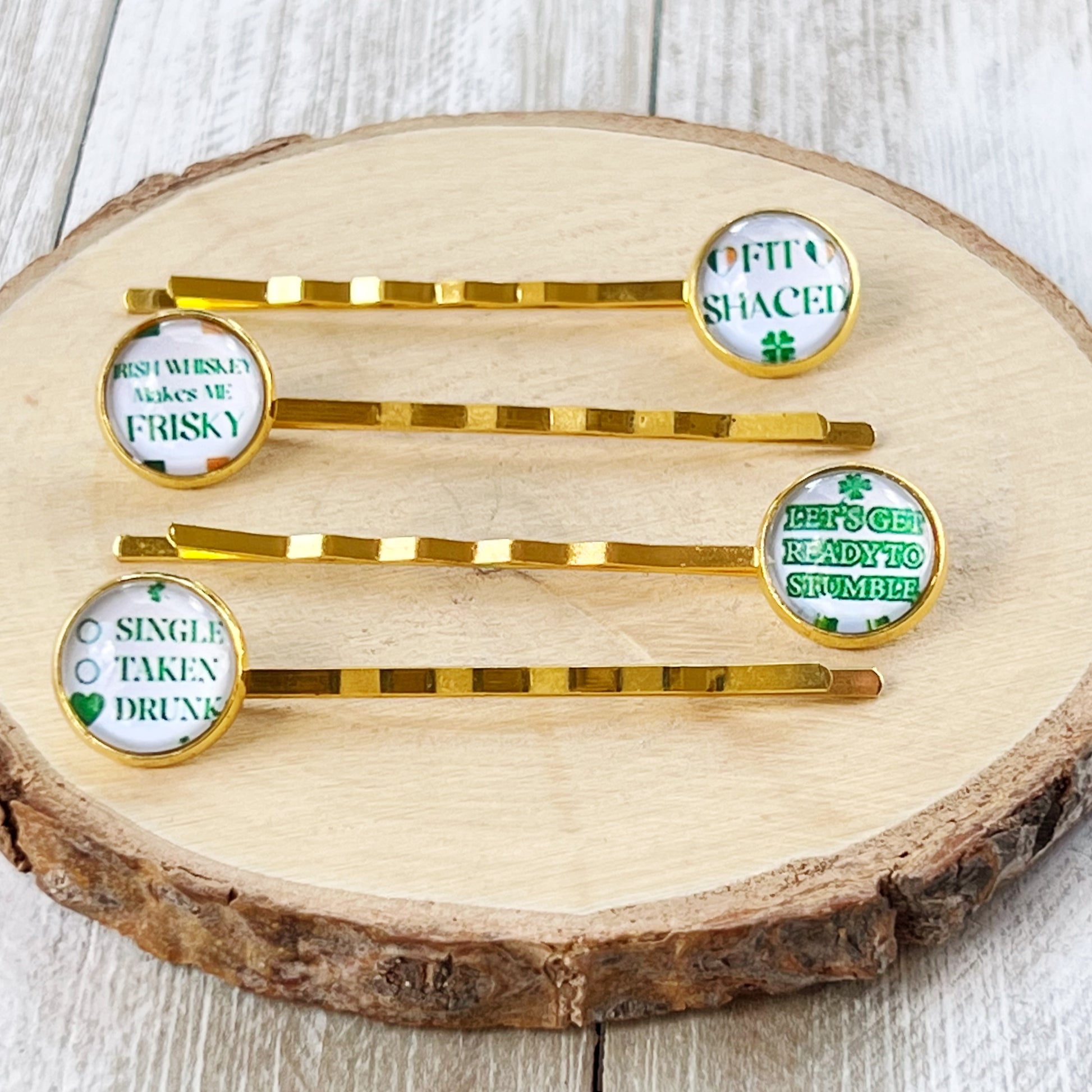 Funny Sayings St Patricks Day Hair Pins