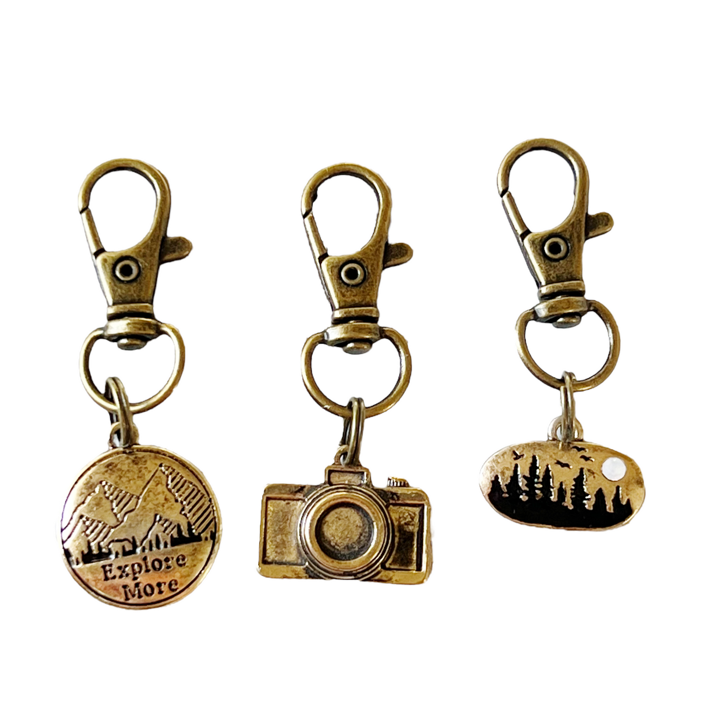 Explore More Zipper Pull Keychain Purse Charms - Adventure-inspired Accessories