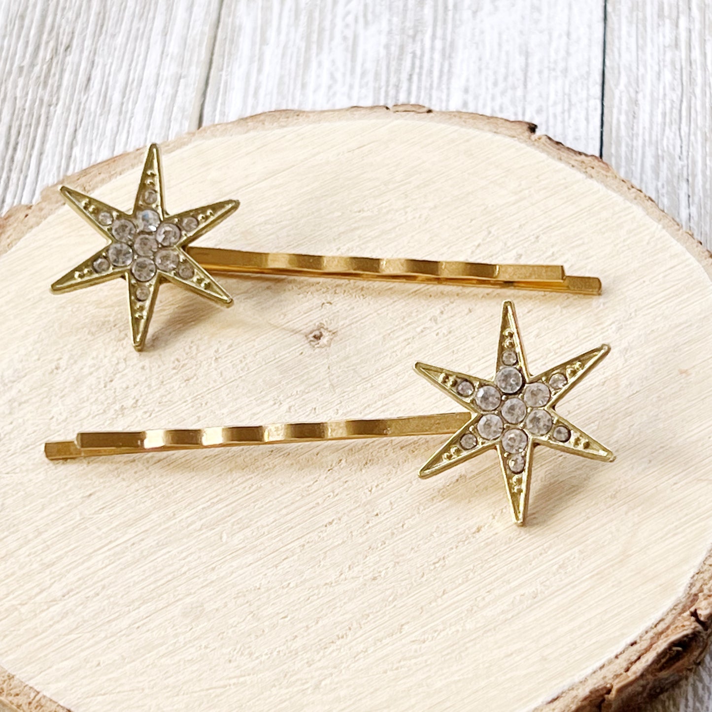 Gold Star Hair Bobby Pins