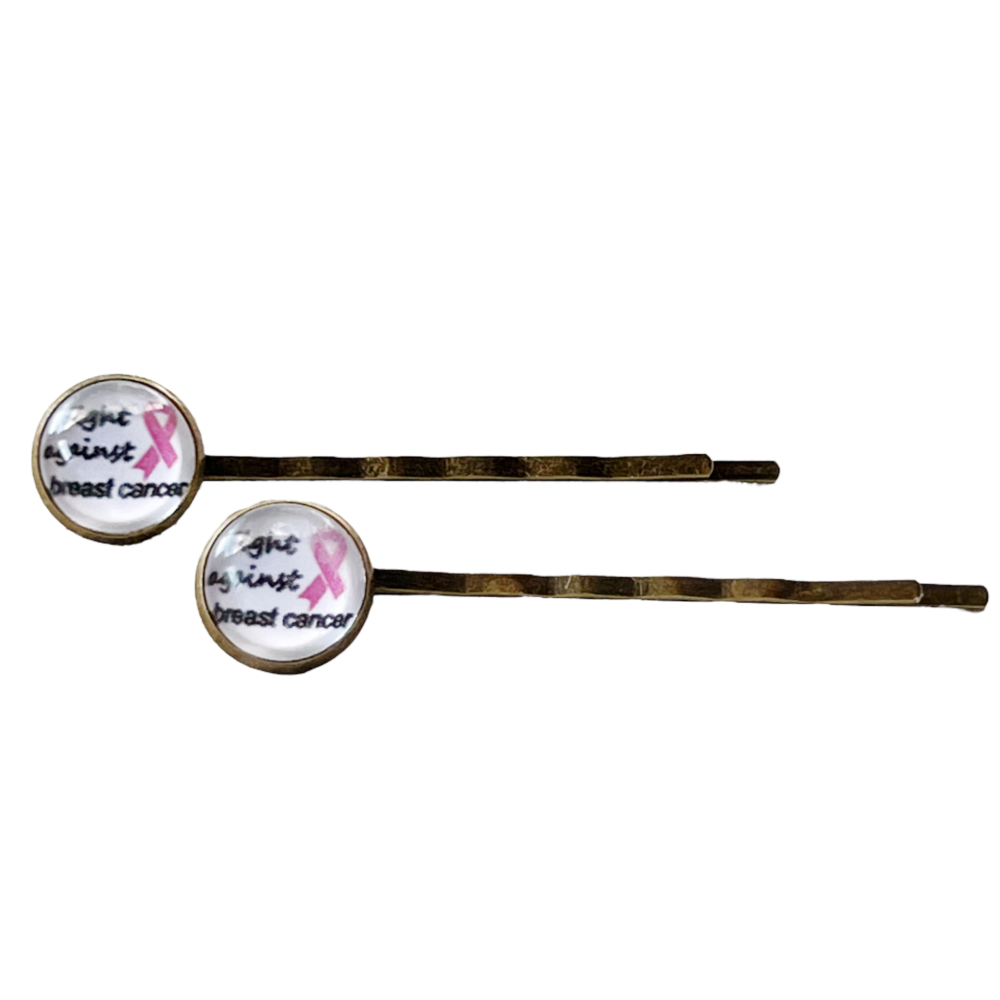 Breast Cancer Awareness Pink Ribbon Hair Pins - Supportive Accessories for a Meaningful Cause