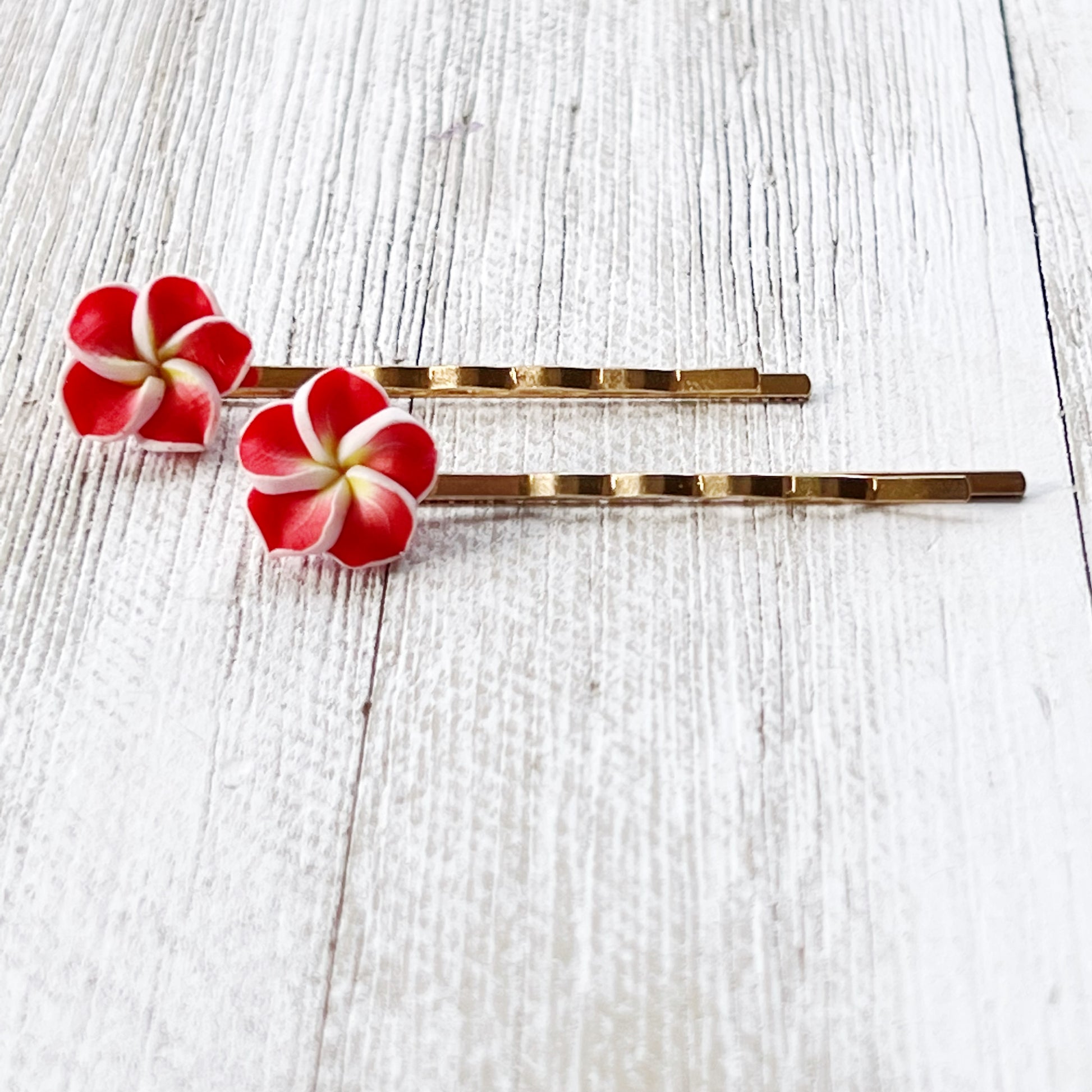 Red Flower Hair Pin, Wedding Hair Jewelry, Flower Hair Pin, Bridal Hair Accessories Flower Bobby Pin