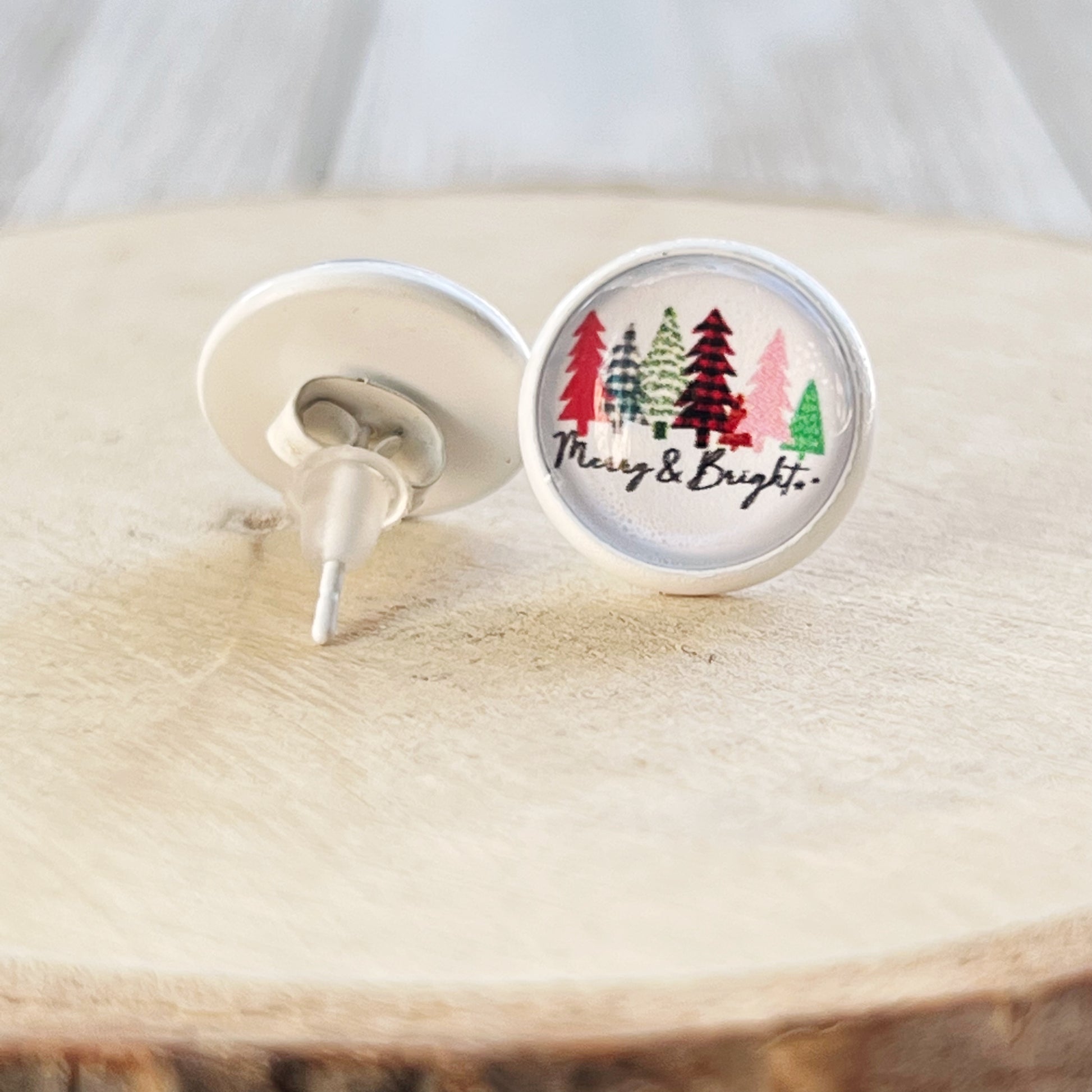 Merry & Bright Christmas Stud Earrings: Festive Accessories to Spark Holiday Cheer