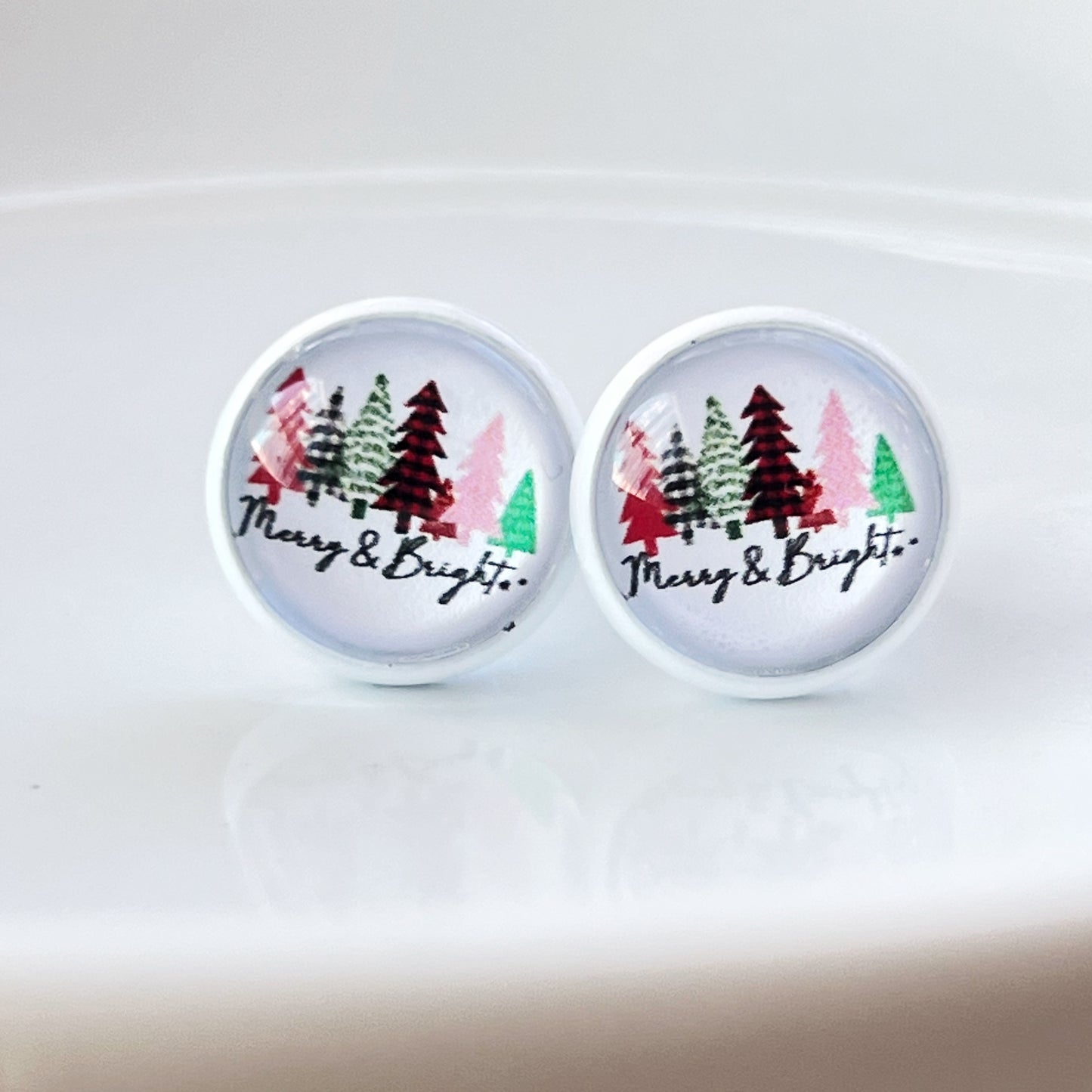 Merry & Bright Christmas Stud Earrings: Festive Accessories to Spark Holiday Cheer