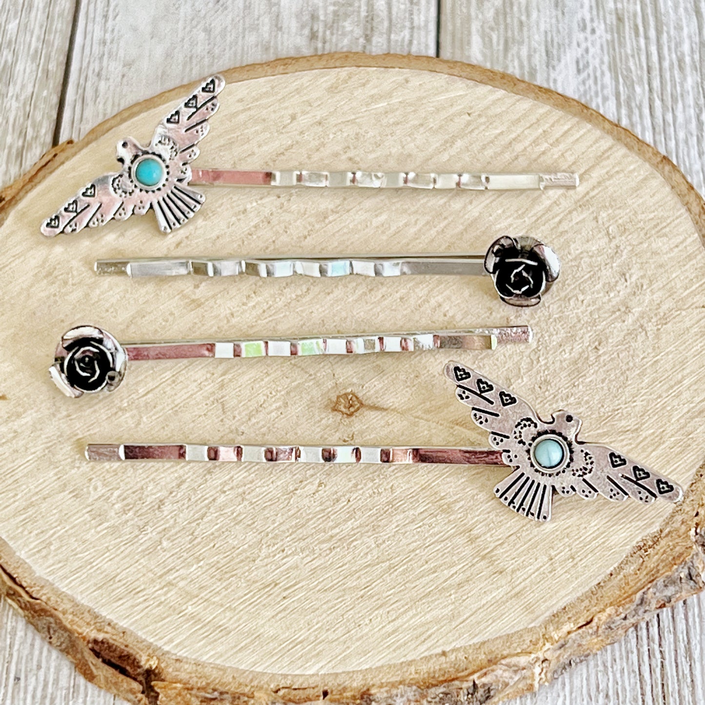 Turquoise Hair Pins, Western Hair Pin, Cowgirl Hair Pin, Decorative Bobby Pin, Womens Hair Accessory, Southwestern Hair Pin, Boho Hair Clips