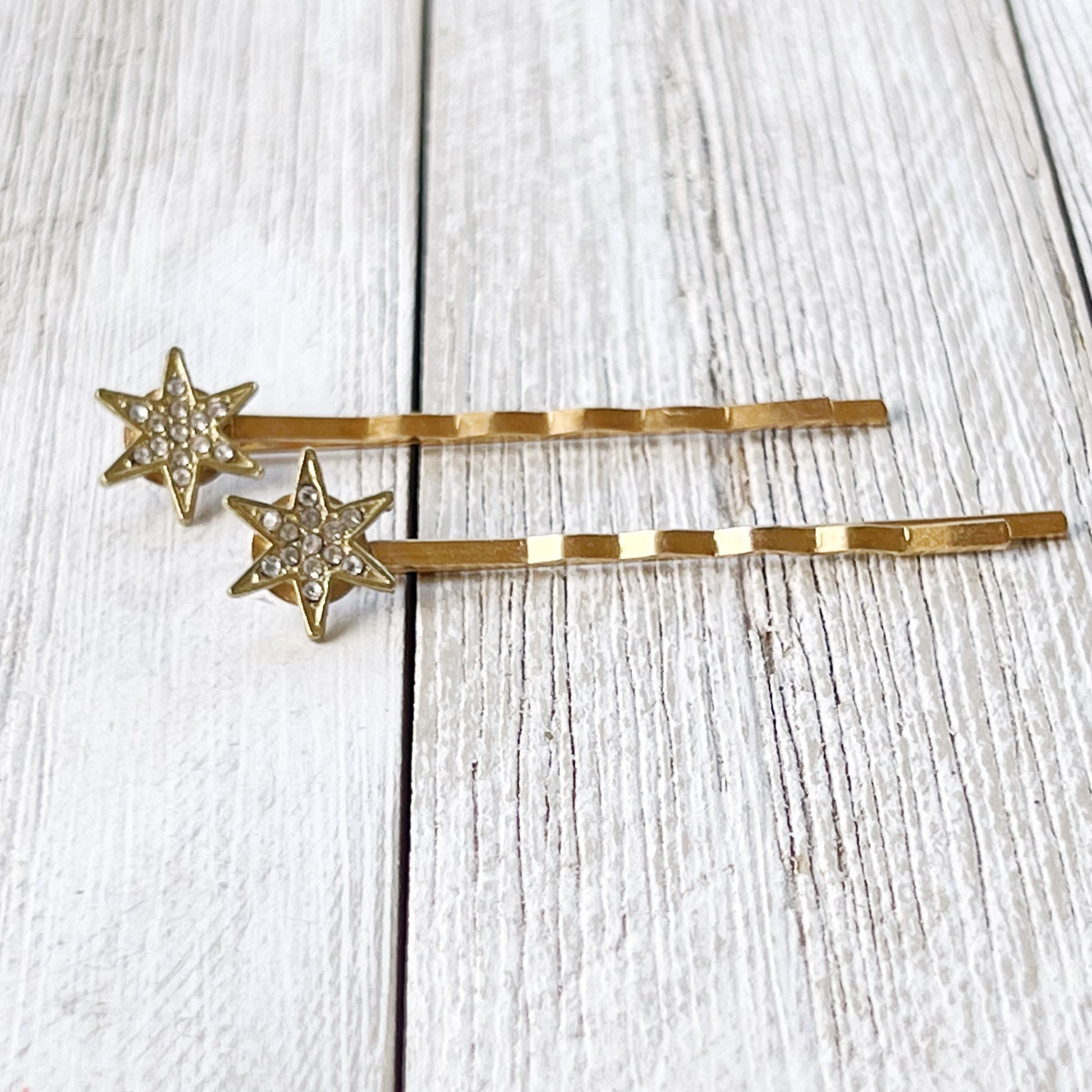 Small Gold Star Hair Bobby Pins