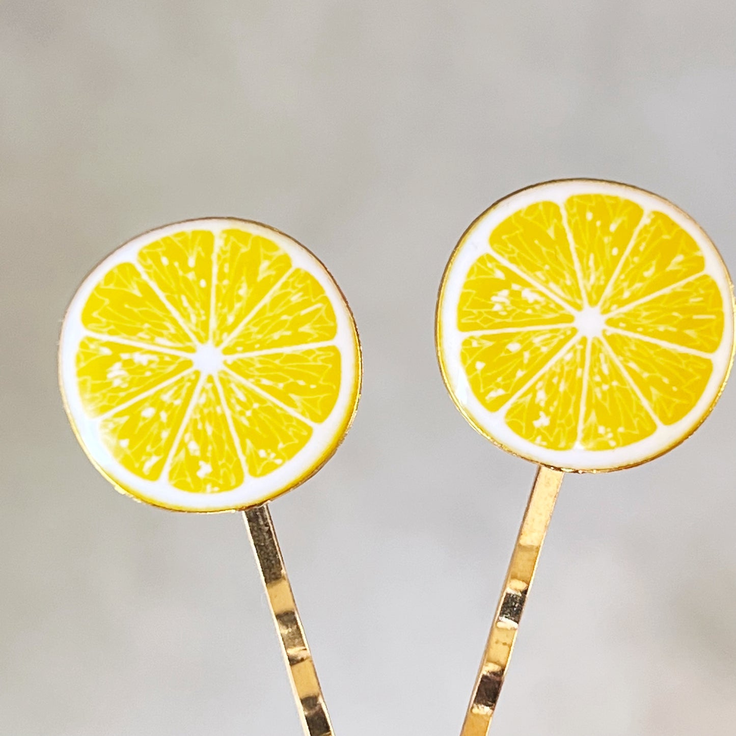 Enamel Lemon Bobby Pins: Sweet Accessories for Fun & Flirty Hairstyles