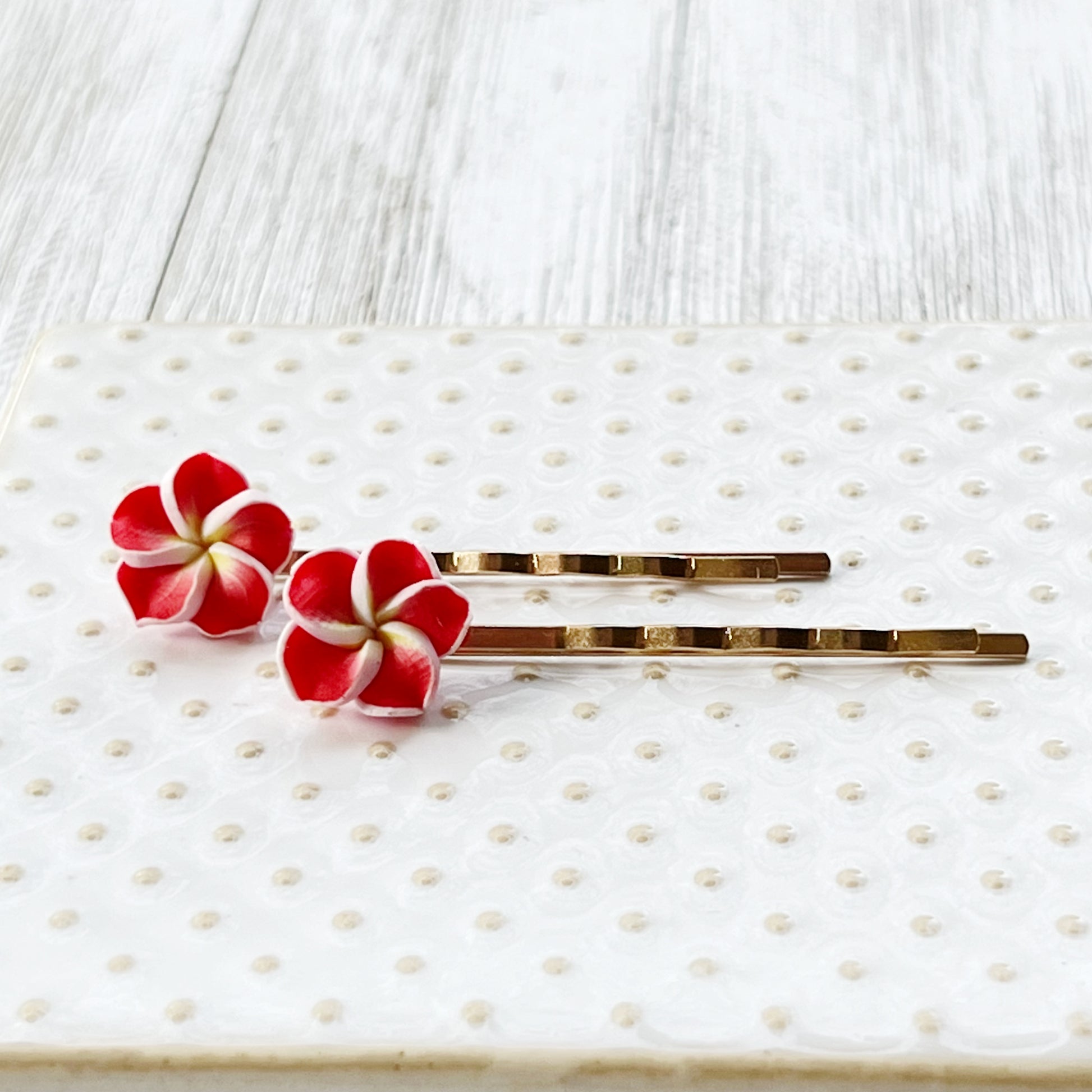 Red Flower Hair Pin, Wedding Hair Jewelry, Flower Hair Pin, Bridal Hair Accessories Flower Bobby Pin