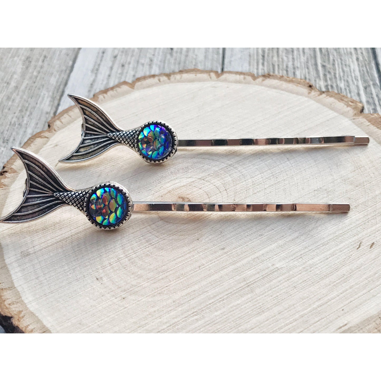 Mermaid Hair Pins, Beach Hair Pins, Mermaid Bobby Pins, Sea Shell Bobby Pins, Womens Hair Clips, Mermaid Tail Hair Pins, Decorative Hair Pin