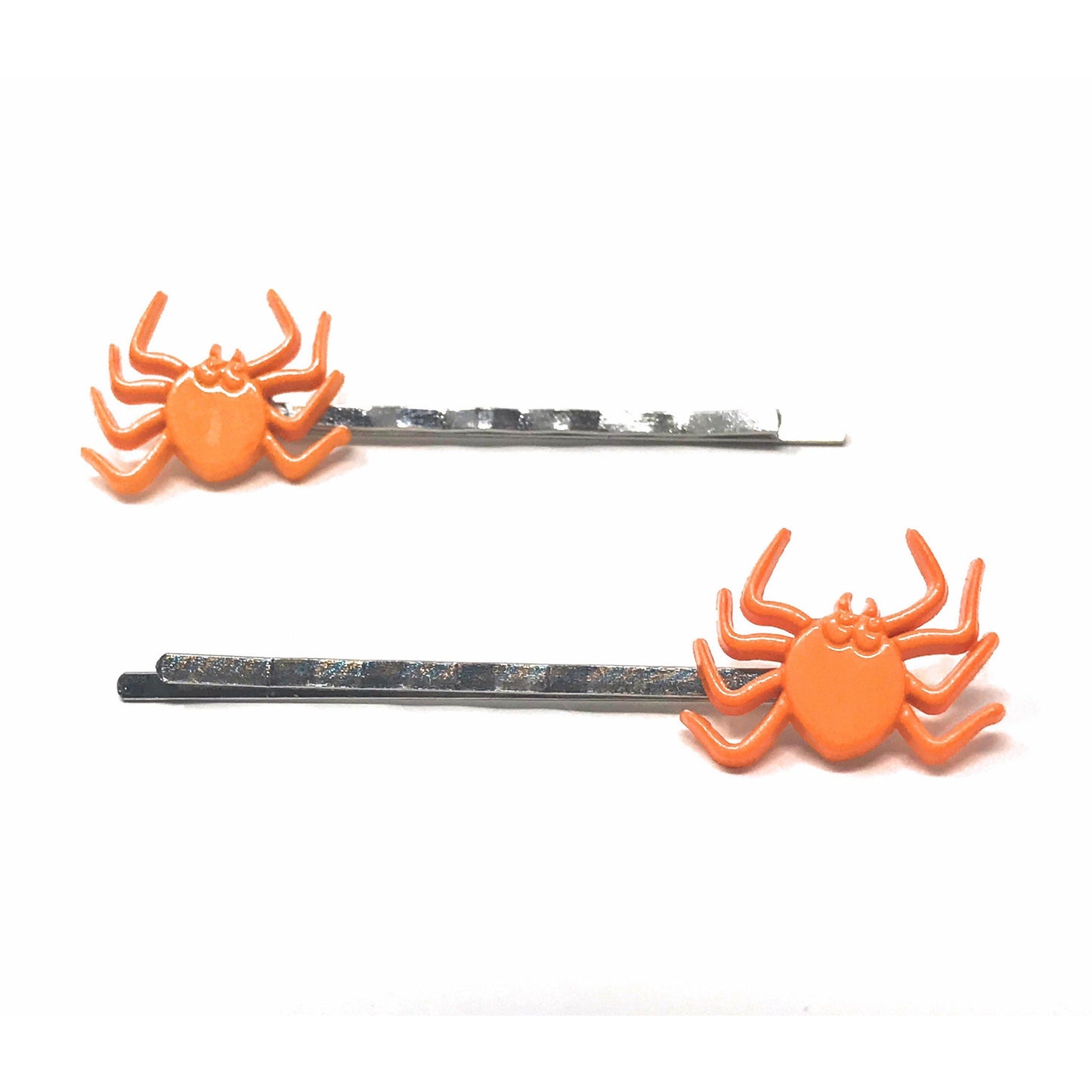 Orange Spider Halloween Hair Pins