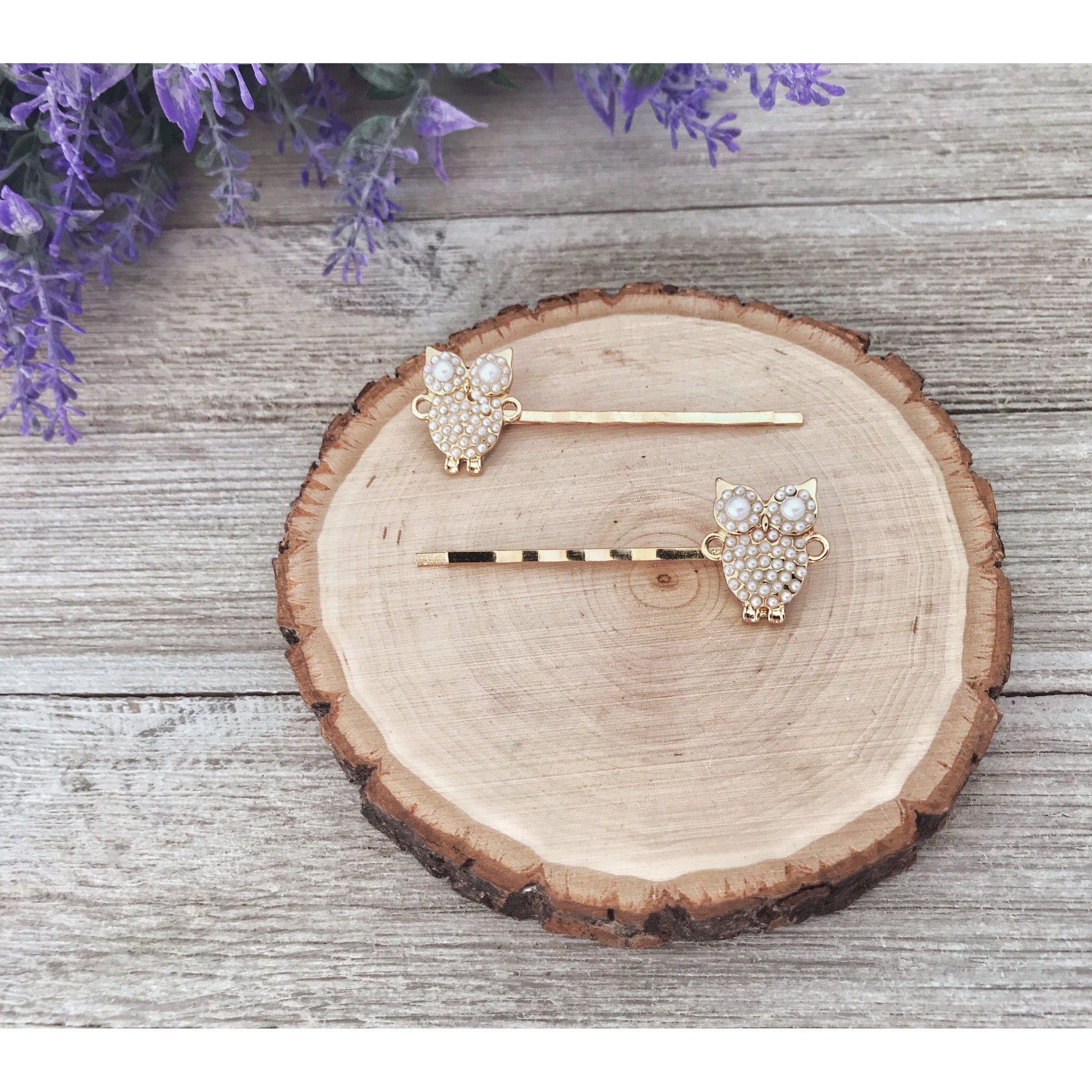 Pearl Owl Bobby Pins: Sparkling Owl Accents for Unique Hairstyles