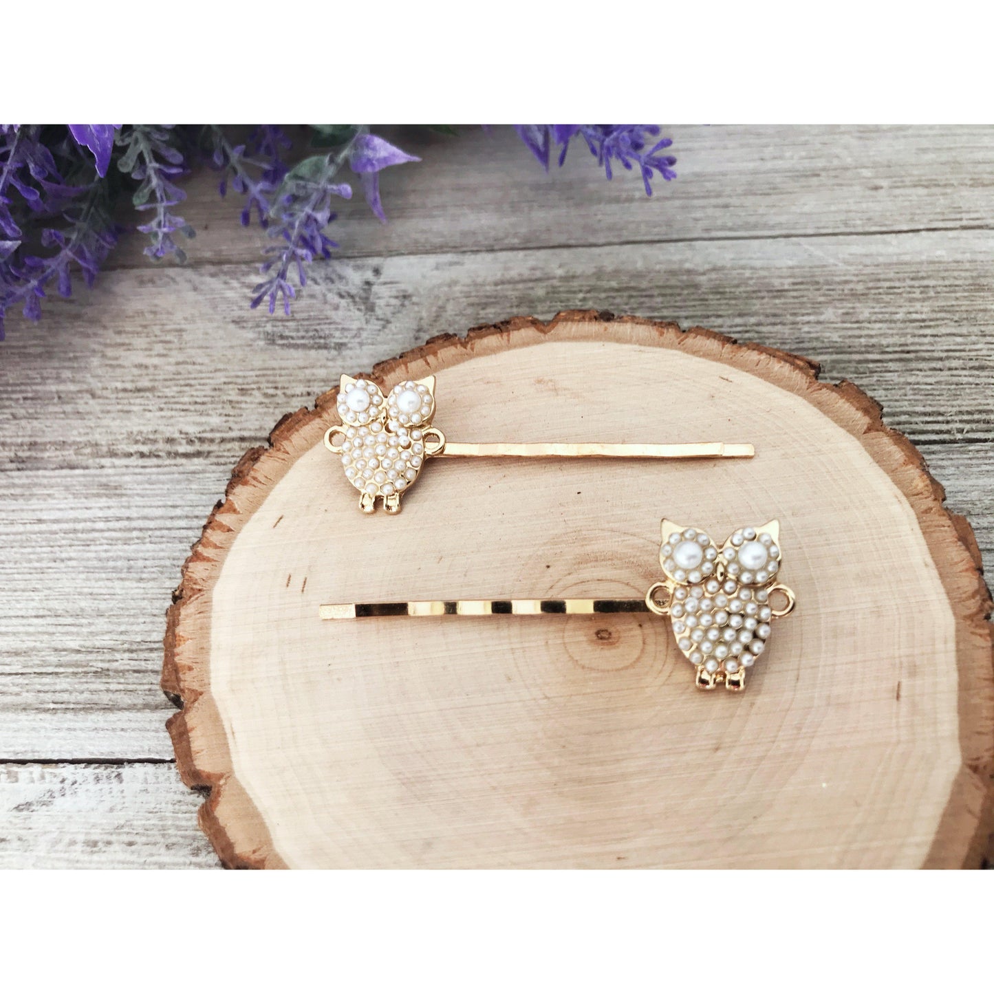 Pearl Owl Bobby Pins: Sparkling Owl Accents for Unique Hairstyles