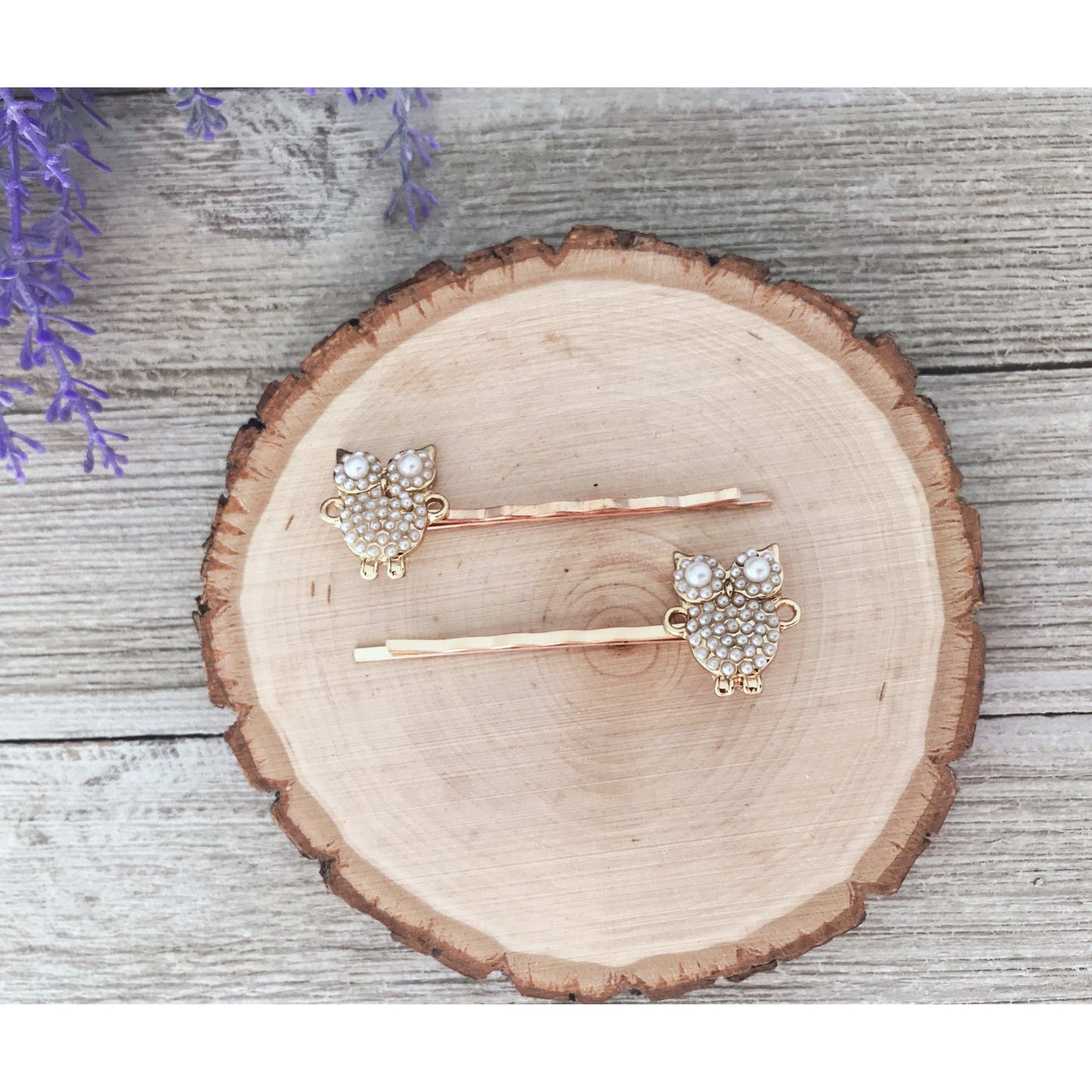 Pearl Owl Bobby Pins: Sparkling Owl Accents for Unique Hairstyles