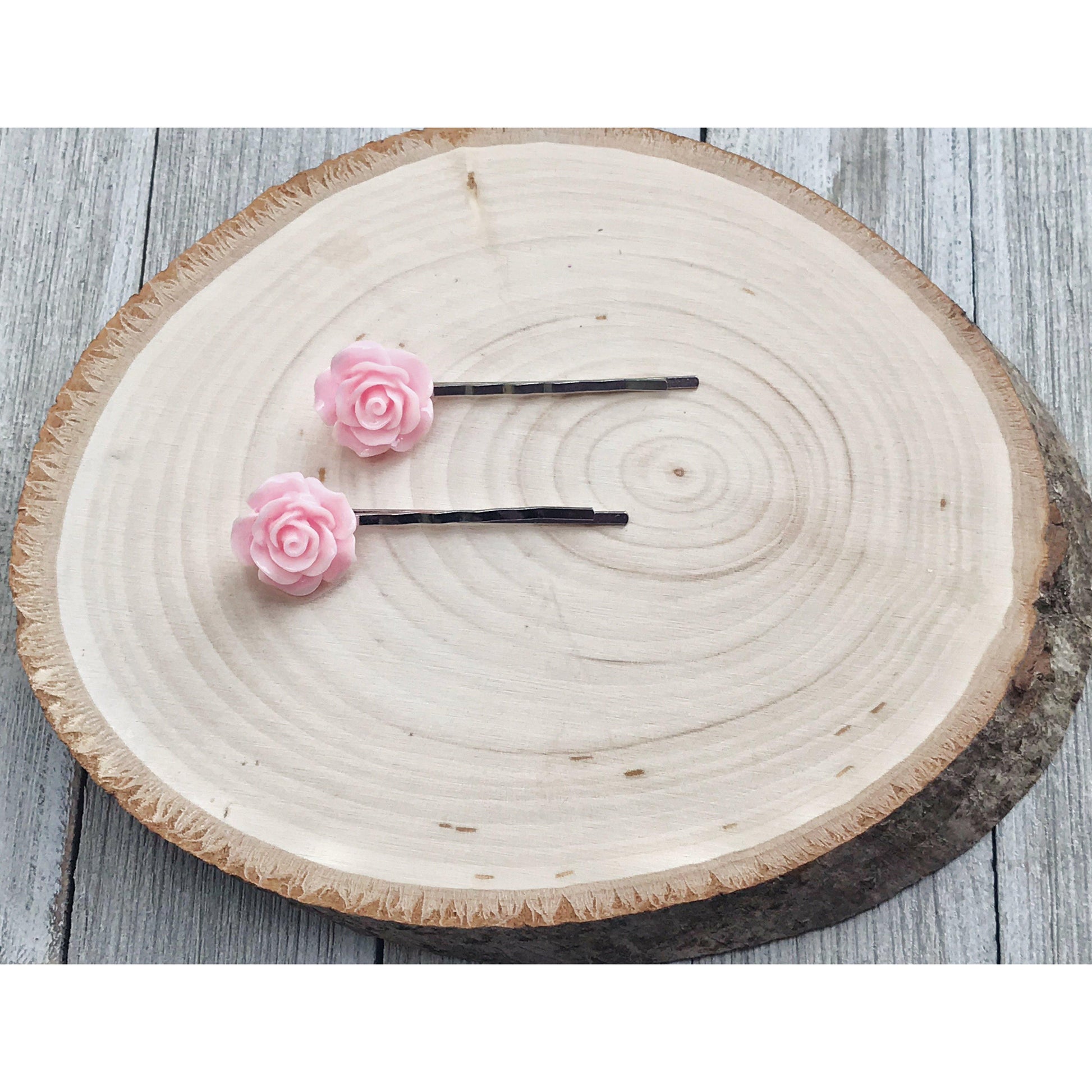 Pink Flower Hair Pin, Wedding Hair Jewelry, Flower Hair Pin, Bridal Hair Accessories Flower Bobby Pin