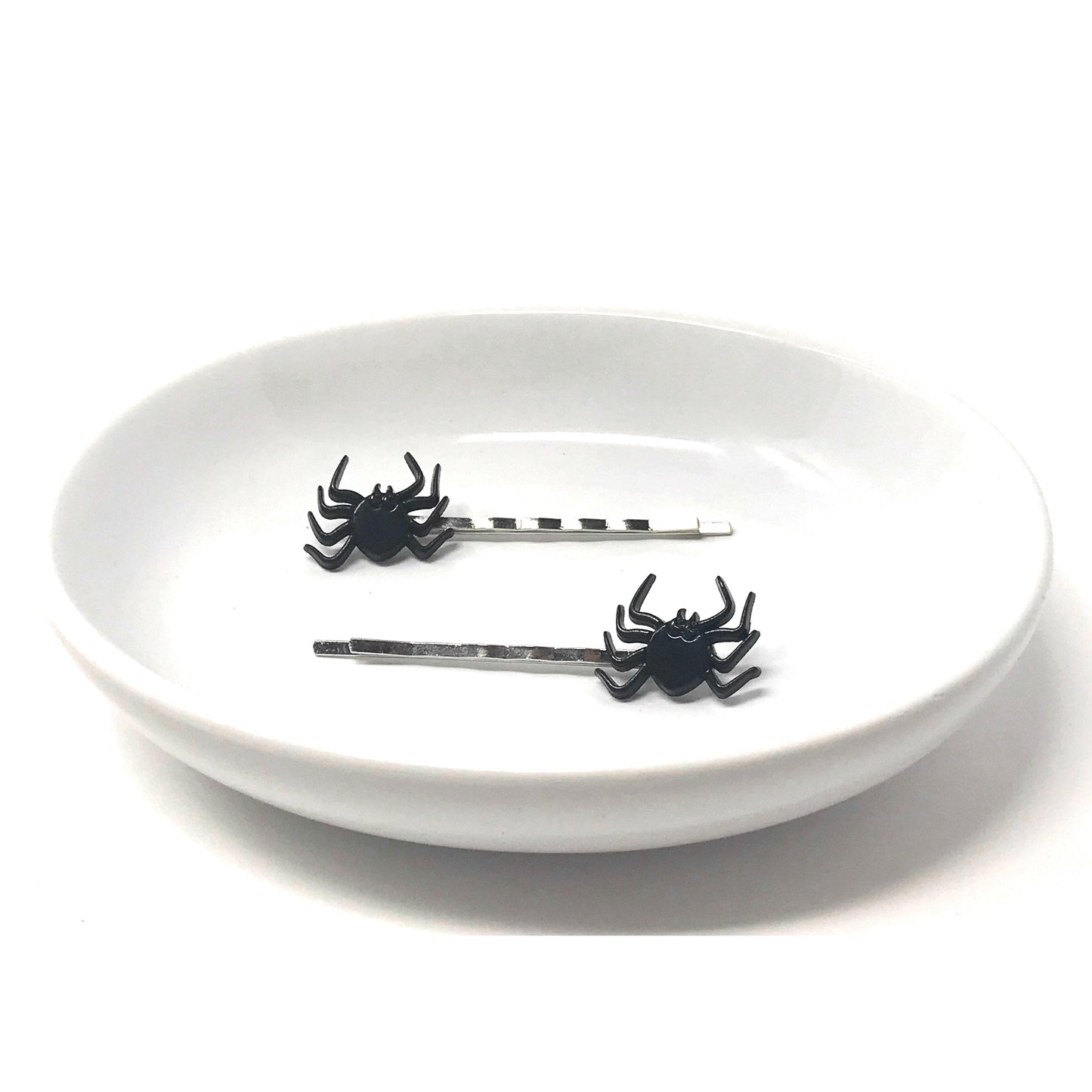 Spooky Black Spider Halloween Hair Pins