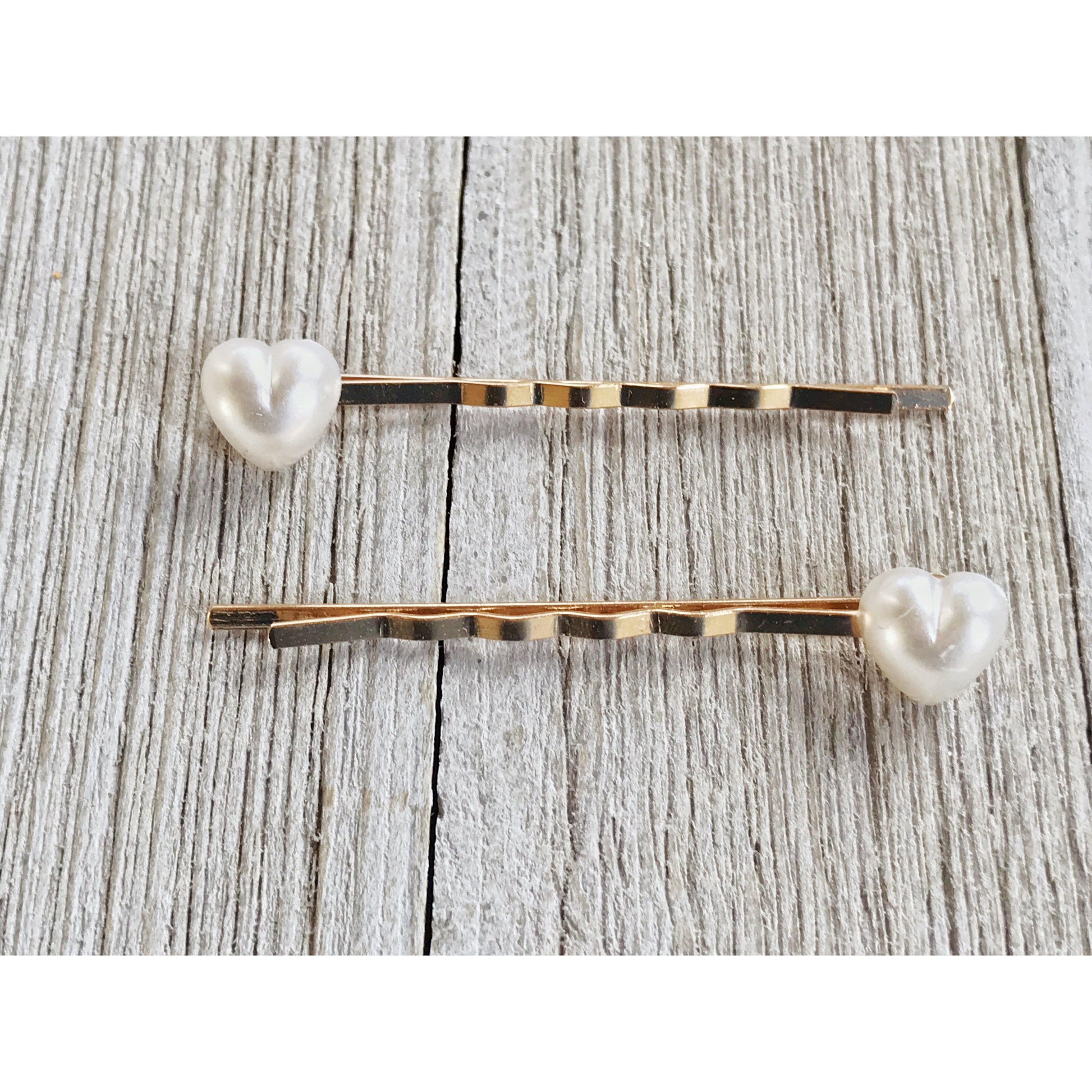 White Heart Hair Pins, Valentines Day Bobby Pin, Womens Hair Pin, Cute Hair Pin, Decorative Hair Pin, Pearl Heart Bobby Pins, Girls Hair Pins