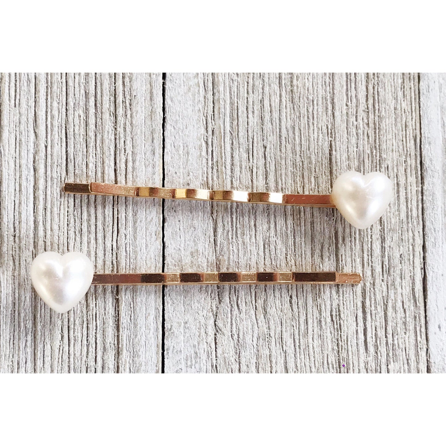 White Heart Hair Pins, Valentines Day Bobby Pin, Womens Hair Pin, Cute Hair Pin, Decorative Hair Pin, Pearl Heart Bobby Pins, Girls Hair Pins